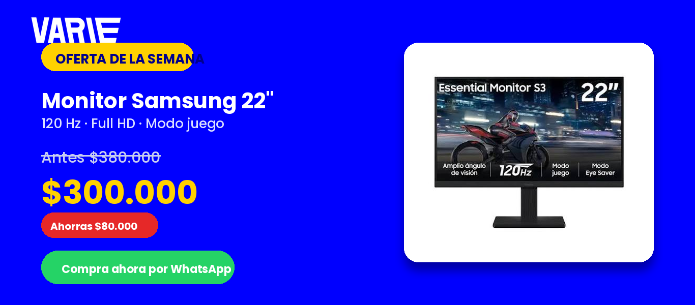 Oferta de la semana: Monitor Samsung 22 pulgadas